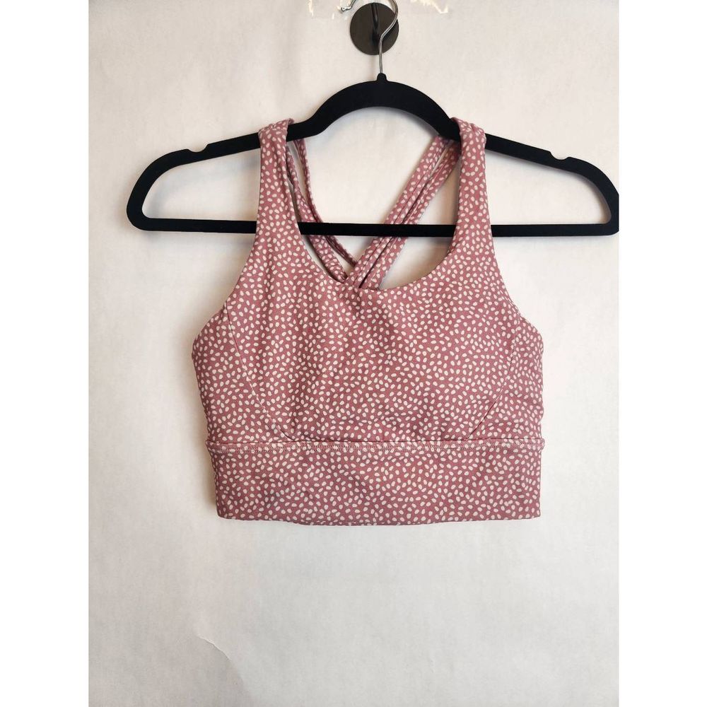 Buff Bunny Sports Bra Pink Dots Size Small
